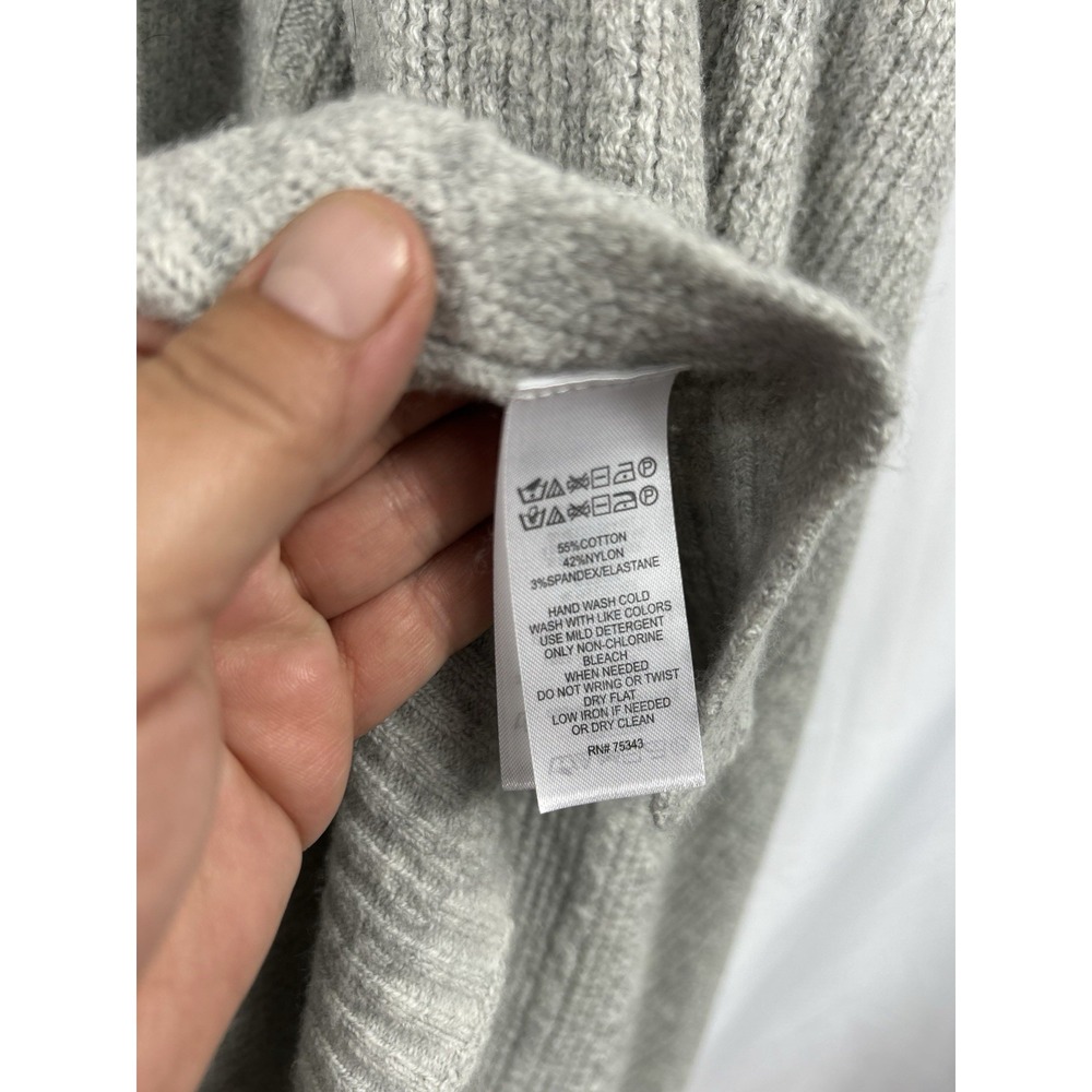 Tommy‎ Bahama Heather Grey Open Front Shawl Cozy Jetset Travel Wrap OS Coastal - Picture 5 of 6